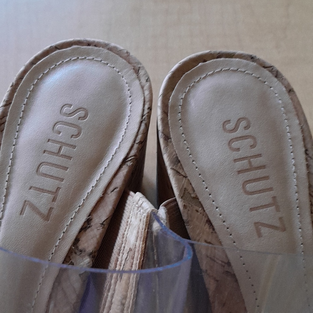 SCHULTZ VICTORIE CORK Block Heels Size 6.5 - Picture 12 of 16